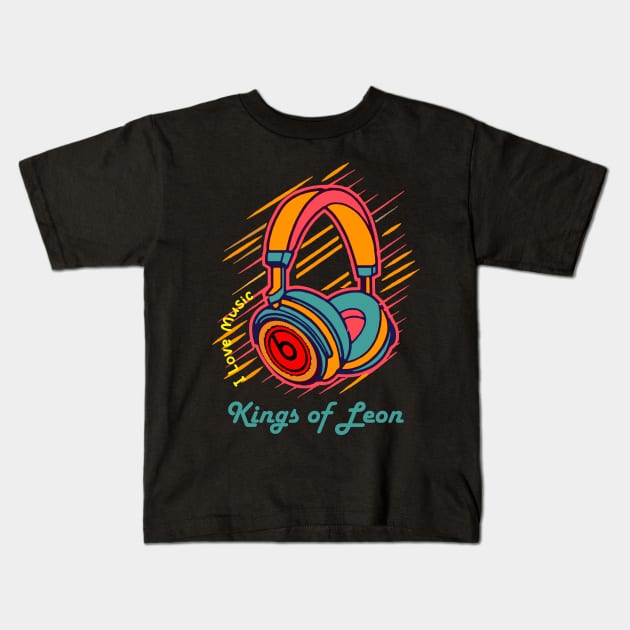 Kings of Leon Exclusive Design Kids T-Shirt by PREMAN PENSIUN PROJECT